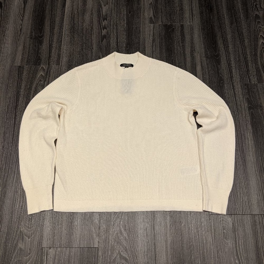 Banana Republic Womens Merino Blend Waffle Sweater